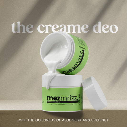 Mezmrizz Unisex Cream Deodorant Suits Sensitive Skin 50g