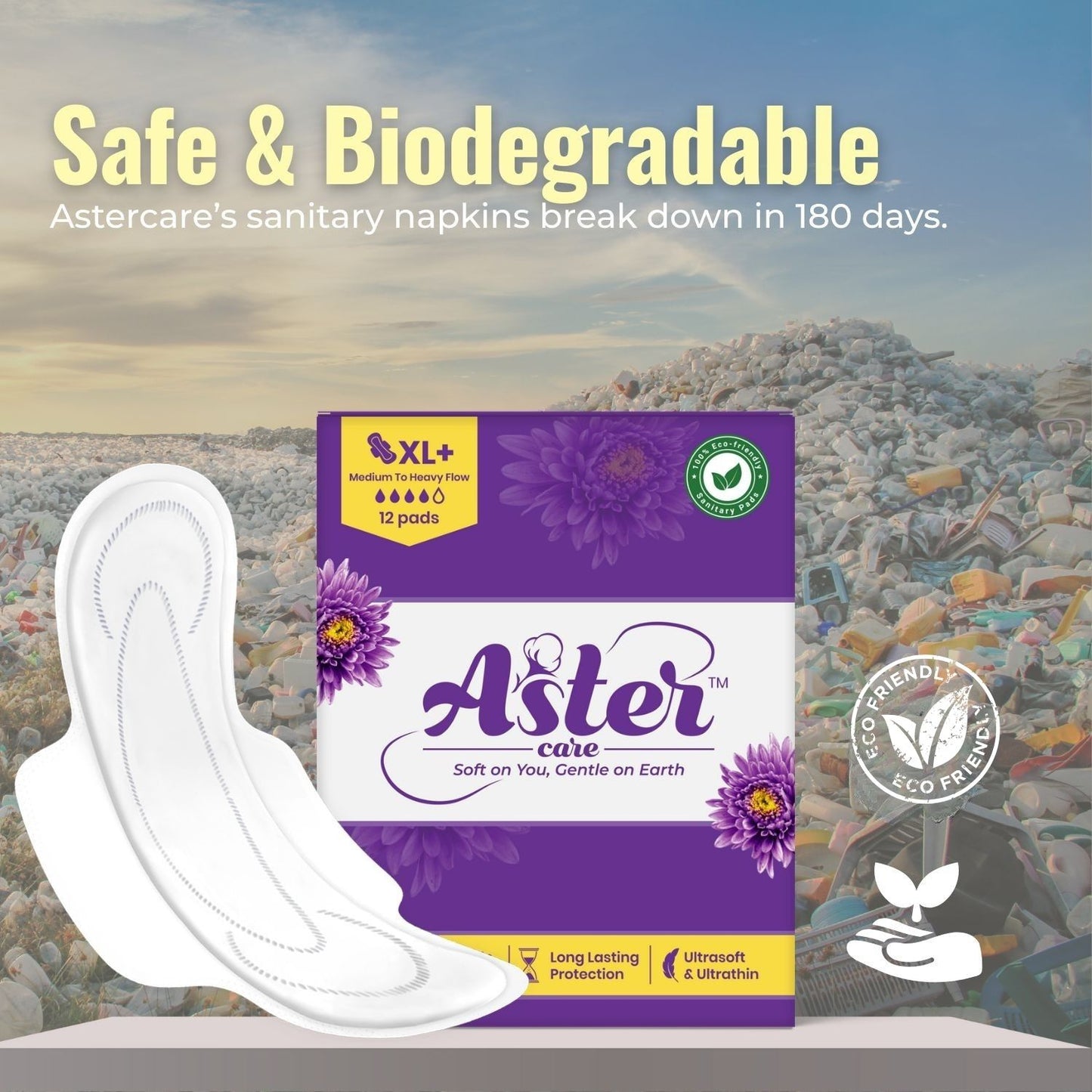 Astercare Ultra Soft XL+ Medium to Heavy Flow Pads