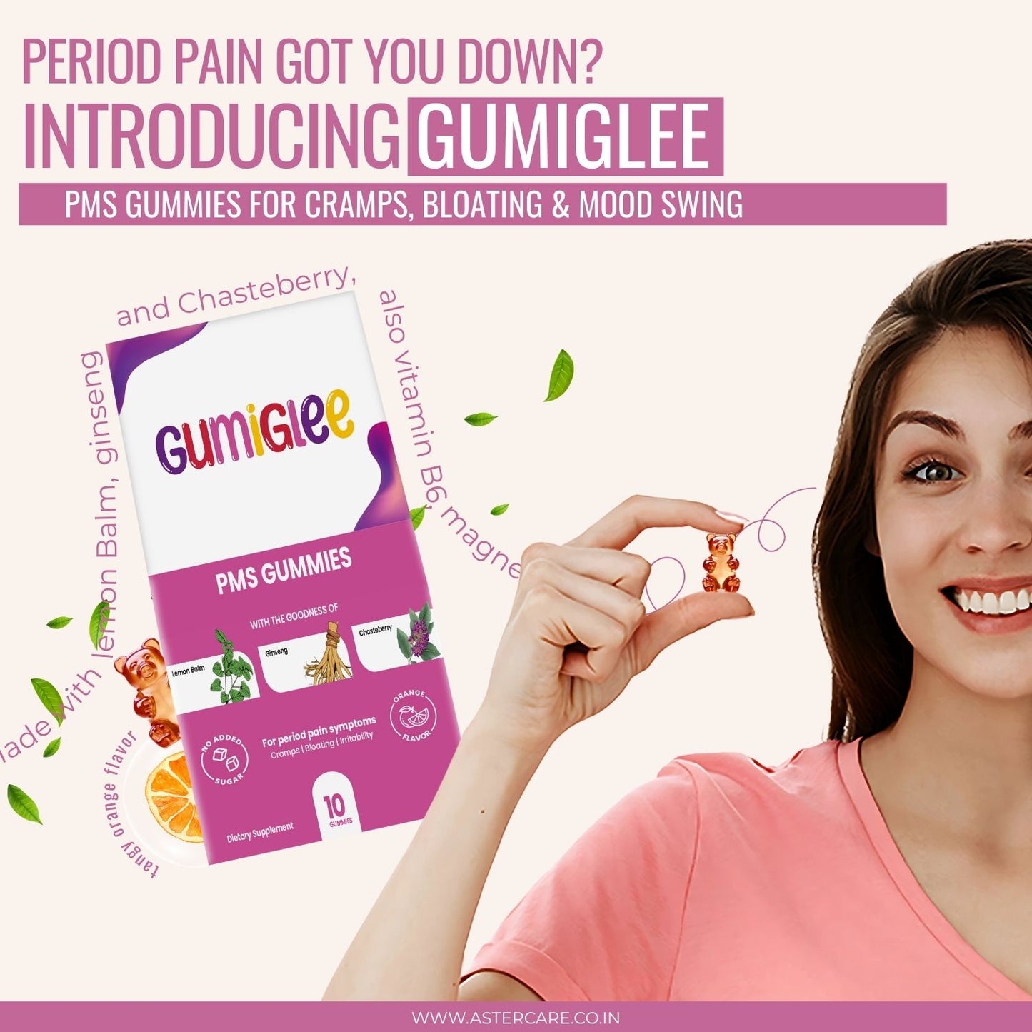 GumiGlee – PMS Gummies for Wellness, Relief from Period Pain